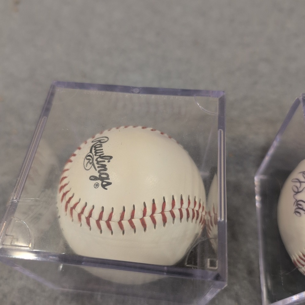 Lot of 3 Autographed Rawlings SEC Major‎ League Baseball Display Cases - Picture 5 of 10